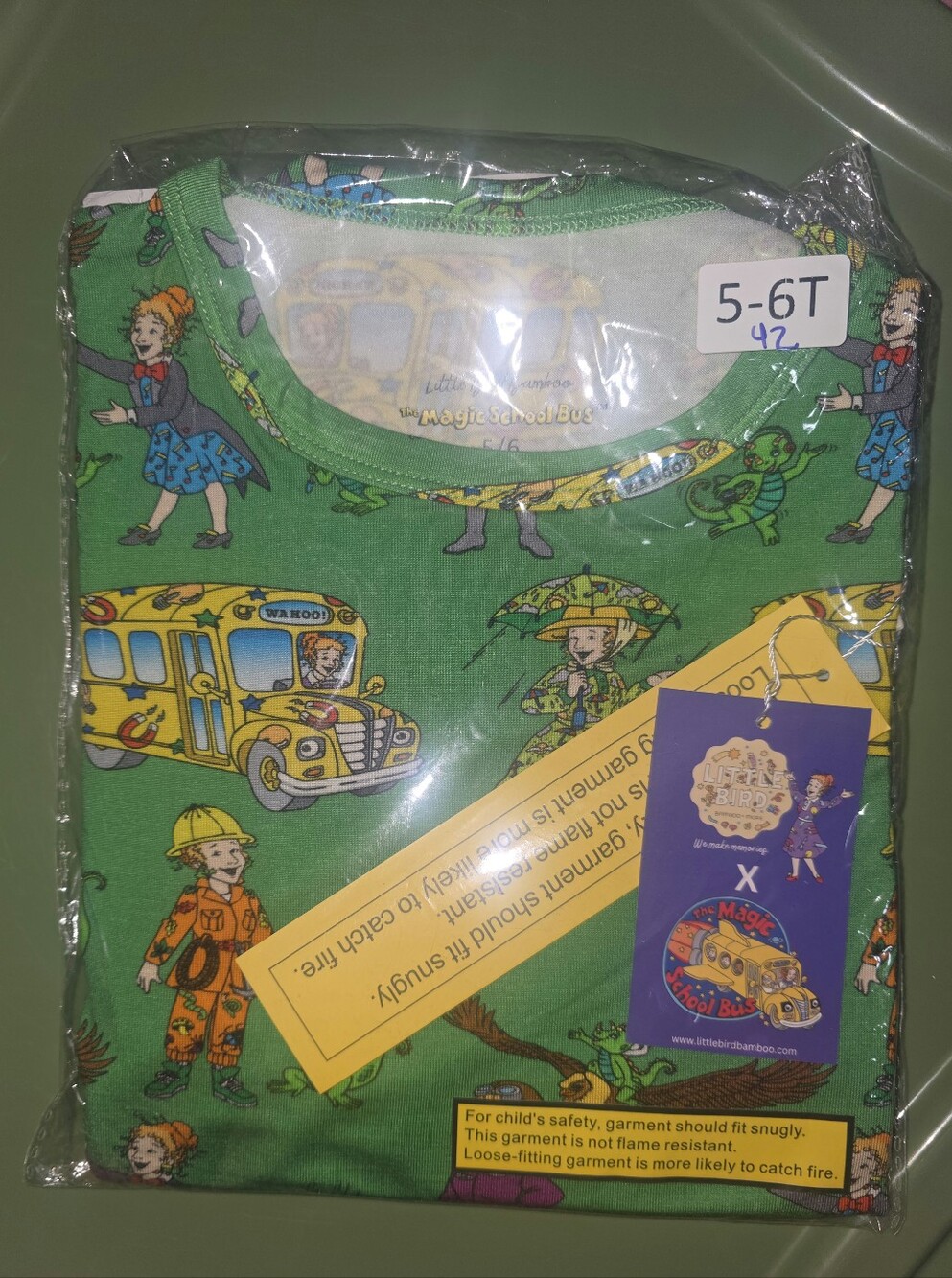 The Magic School Bus Bamboo Pjs